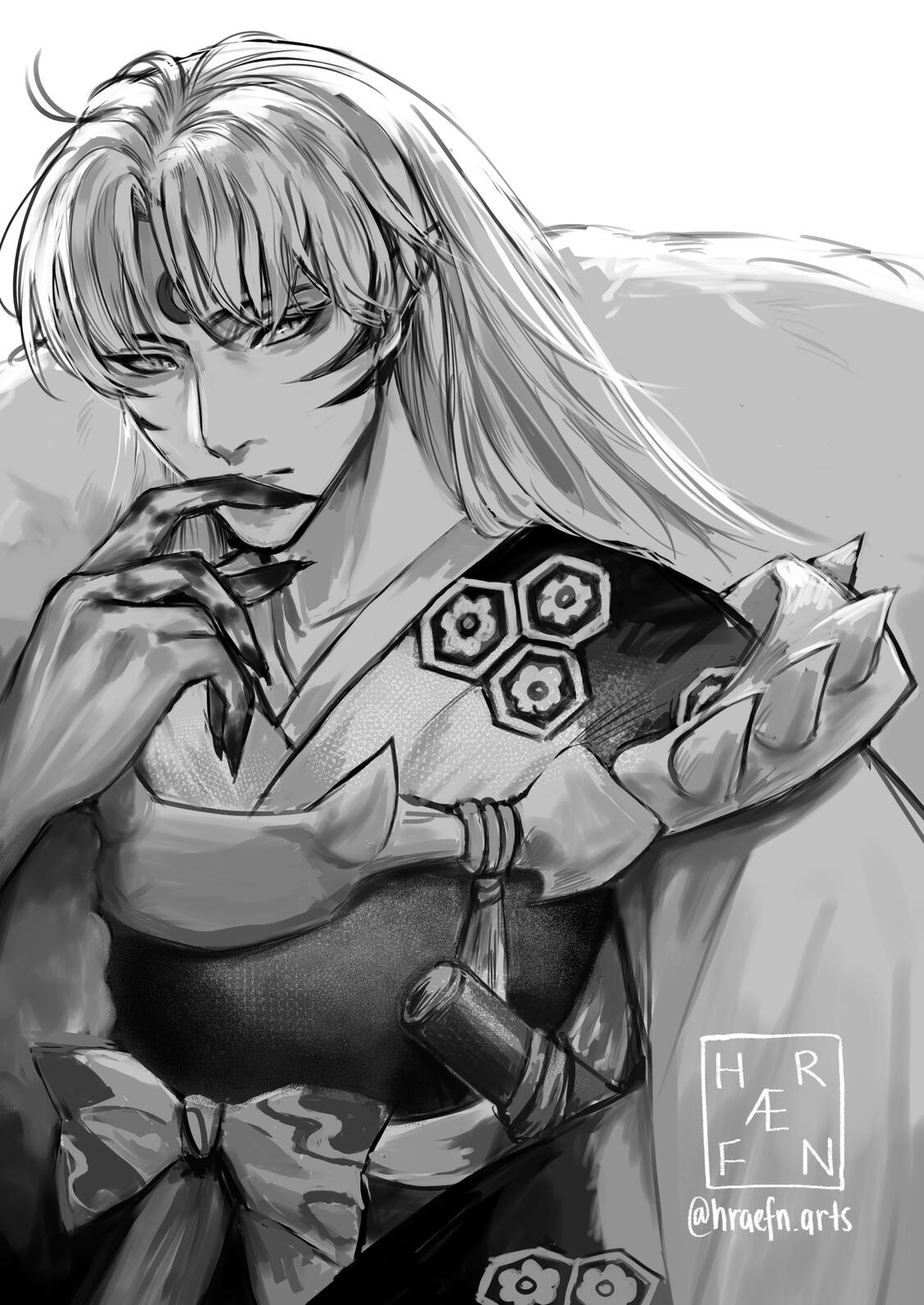 Sesshomaru (B&W version)