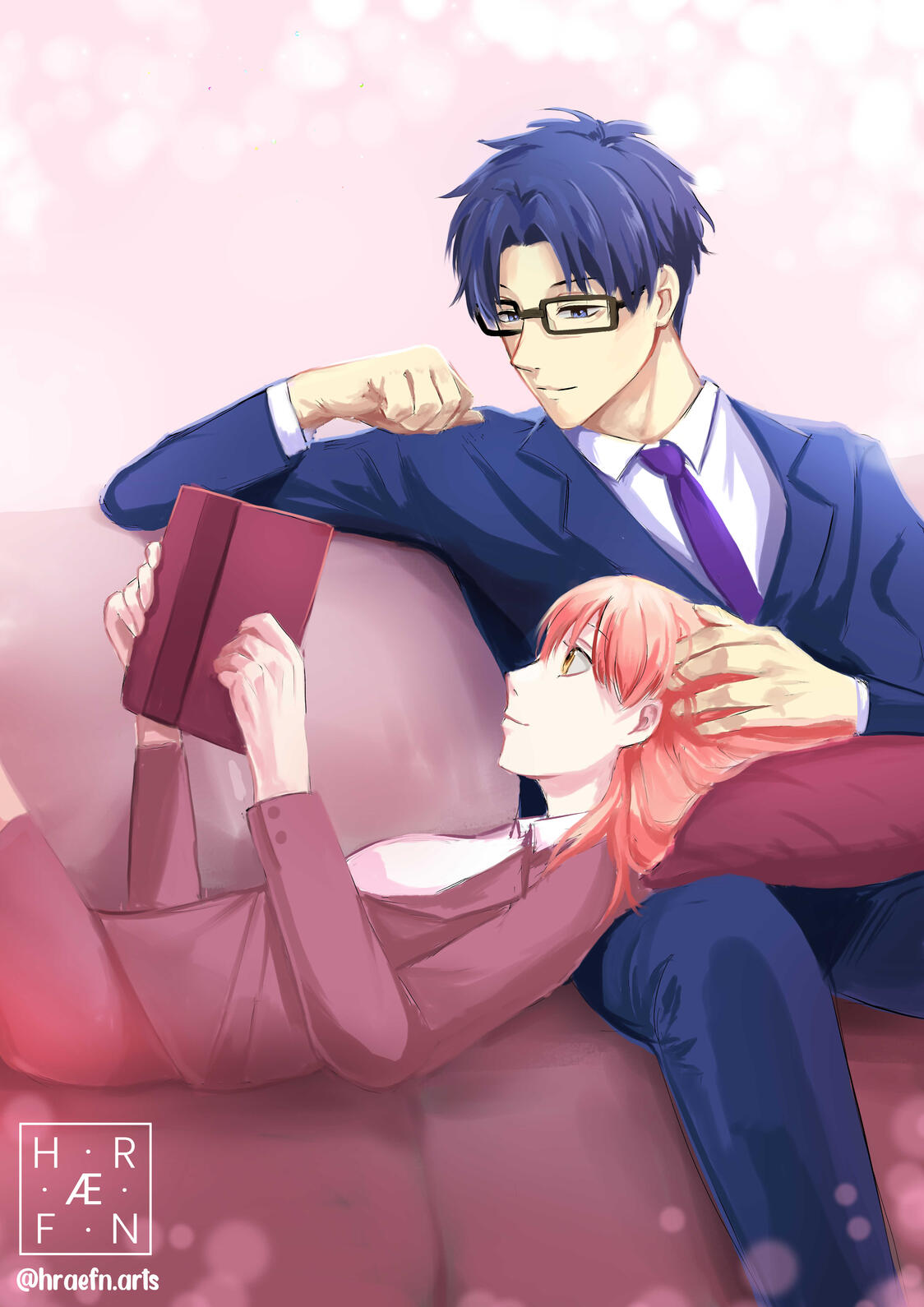 Narumi x Hirotaka (Wotakoi)
